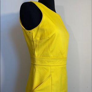 Tory Burch Yellow Cotton Sleeveless Dress